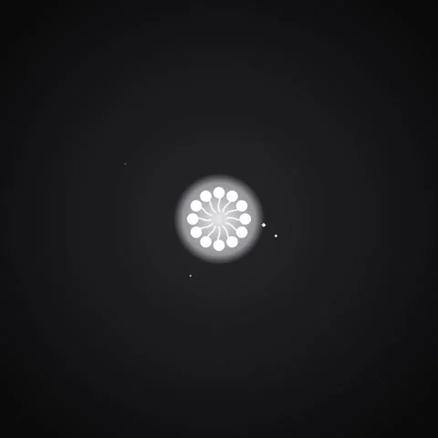 Minimalist dark background with subtle glowing abstract light element Stock Footage 345689827