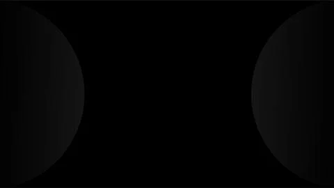 Minimalist dark black abstract background with subtle grey curved side border Stock Illustration