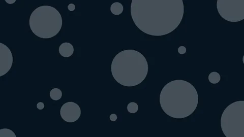 Minimalist Dark Blue Background with Scattered Floating Polka Dot Circles Stockbeeldmateriaal 339316348