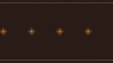 Minimalist dark brown background with a row of four symmetrical diamond shape 库存影片 338310514