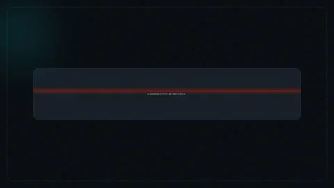 Minimalist dark screen with glowing orange line Stock Footage 340908739