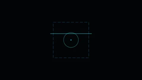 Minimalist dashed circle outline on black background abstract design placeh.. Stock Footage 343660785