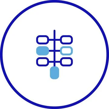 Minimalist Data Structure Icon Design: A Visual Representation of Organized.. 스톡 일러스트