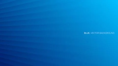 Minimalist Deep Blue Abstract Background 3D Vector Smooth Perspective Lines Illustrazione stock