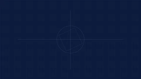 Minimalist deep blue background texture with a subtle grid pattern overlay Video stock 338310065