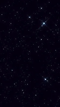 Minimalist deep dark blue space with glowing stars Stock Illustration