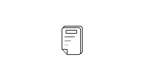 Minimalist Design Of A Cornered Paper Document Stock Footage 331756356