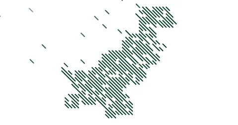 Minimalist Design Diagonal Lines Slide Out Pakistan Map Stock Footage 327646128