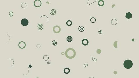Minimalist Design Elements with Circles and Shapes. 库存插图