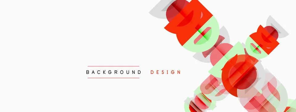 Minimalist design features overlapping pink rectangles, text reads background Stock Illustration