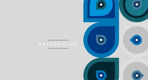 Minimalist design features repeating eye motifs. Cool blues, grays create m.. 스톡 일러스트