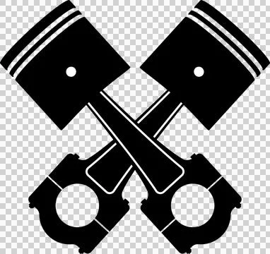 Minimalist design featuring two crossed, white outlined objects, and two do.. Stock Illustration