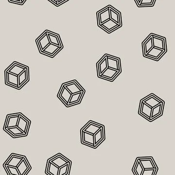 Minimalist design line seamless pattern イラスト素材