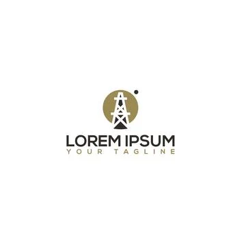 Minimalist design Lorem Ipsum simple logo design Stock Illustration
