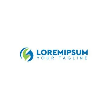 Minimalist design Lorem Ipsum simple logo design Stock Illustration