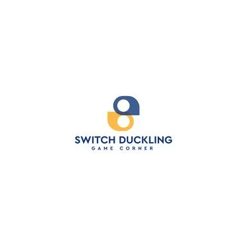 Minimalist design SWITCH DUCKLING game logo design Stock Illustration