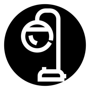 Minimalist desk lamp lighting electronic device icon Stock Illustration