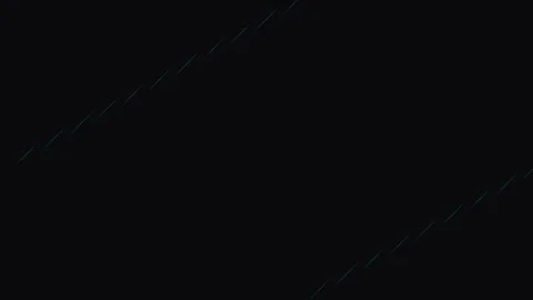 Minimalist diagonal light streaks glowing against a deep black background Stock Footage 339617156