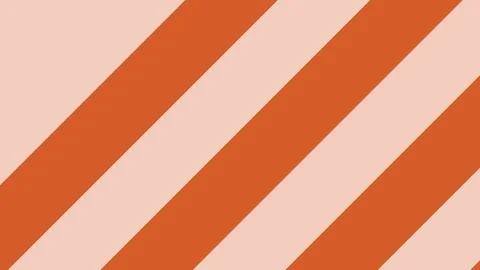 Minimalist Diagonal Striped Pattern Featuring Vibrant Terracotta Orange and.. Stock Illustration
