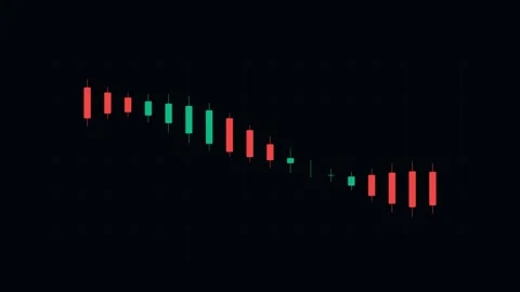 Minimalist digital audio waveform visualization in green and red neon colors Video stock 338312021