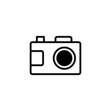 Minimalist digital camera representation capturing photographic memory mome.. Stock Illustration