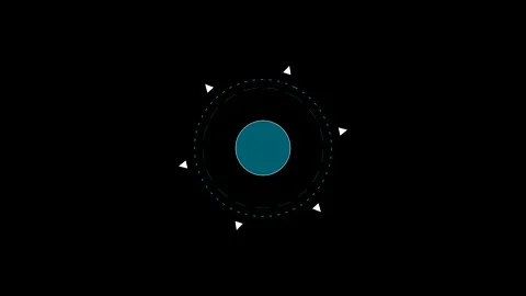 Minimalist digital circular chart animation stock footage Видео 346470486