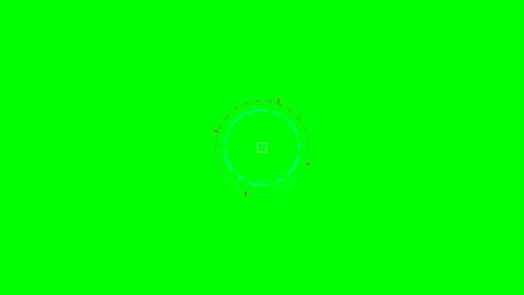Minimalist digital circular loading animation on a vibrant green background Stock Footage 340900313
