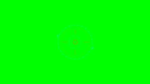 Minimalist digital circular loading animation on a vibrant green background Stock Footage 340902950