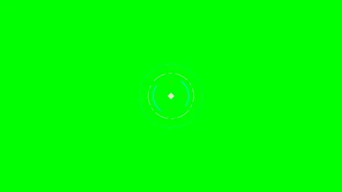 Minimalist digital circular loading icon animation on a bright green backgrou Stock Footage 340902969
