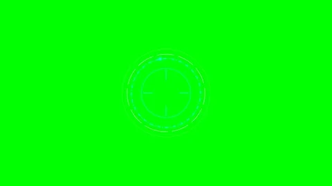 Minimalist digital circular loading icon on a vibrant green screen background Stock Footage 340903609