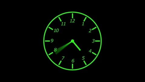 Digital Clock Graphic Stock Video Footage | Royalty Free Digital Clock ...