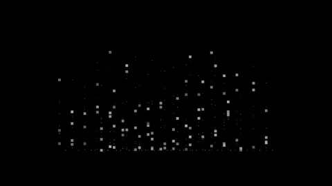 Minimalist Digital Data Grid with Abstract Binary Pixels Stock Footage 331558391