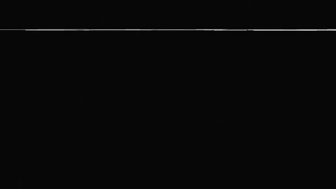 Minimalist digital glitch effect with flickering white line on black. 4K Stock Footage 342688196