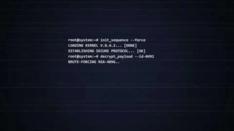 Minimalist Digital Glitch Effect: White Square on Dark Grid Background Stock Footage 348422980