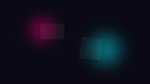 Minimalist digital interface elements with soft pink and blue light glows Stock Footage 338310418