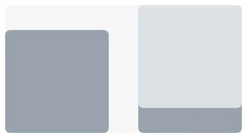 Minimalist digital interface frame with soft grey squares for clean product.. 库存插图