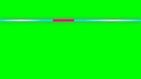 Minimalist digital interface with a glowing cyan bar on a vibrant green scree Stock Footage 340903828