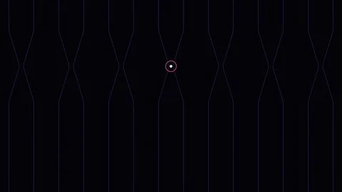 Minimalist digital interface with vertical lines and a central focus point Video stock 338310898