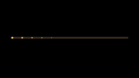 Minimalist digital loading bar with glowing orange light dots moving horizo.. Stock Footage 346430983
