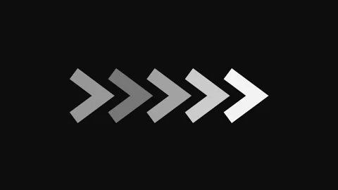 Minimalist digital loading progress bar featuring animated chevron arrows f.. Stock Footage 333220659