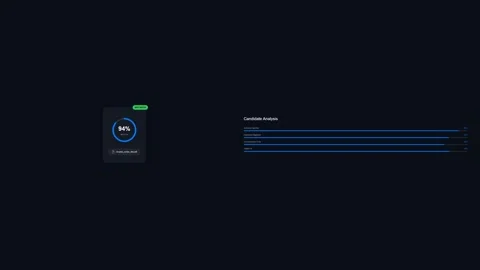 Minimalist digital loading screen with animated spinning circle icon 库存影片 347156856