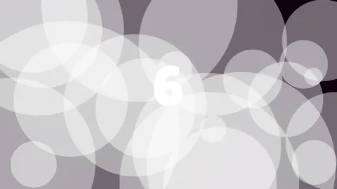 Minimalist digital number nine countdown on black background graphic Stock Footage 342114476