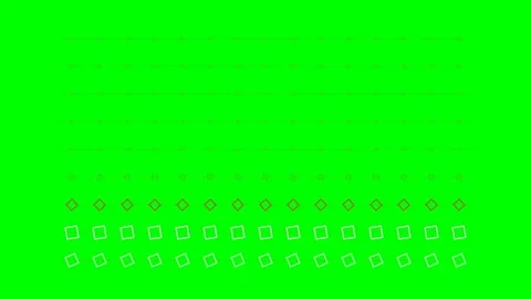 Minimalist digital pattern featuring rows of white squares on green backgroun Stock Footage 341822715