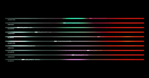 Minimalist Digital Progress Bar HUD with Data Nodes 4K Stock Footage 332365587