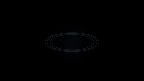 Minimalist digital pulse animation with glowing concentric rings expanding .. Video stock 344905880