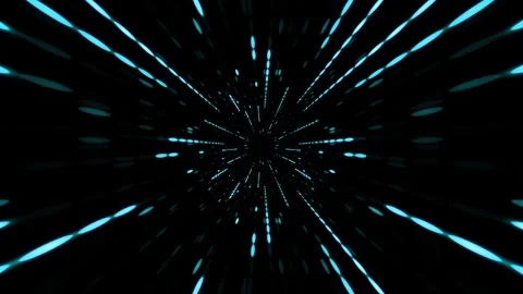Minimalist digital telemetry tunnel background animation with elegant cyan Stock-Footage 337149402