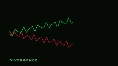 Minimalist Digital Text Divergence on Black Background Stock Footage 335474035