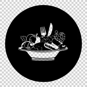 Minimalist dining concept with dramatic splash effect. Illustrazione stock