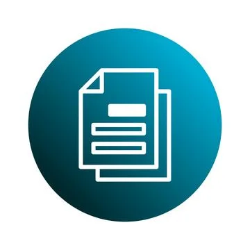 Minimalist document icon illustration showcasing data representation within.. イラスト素材