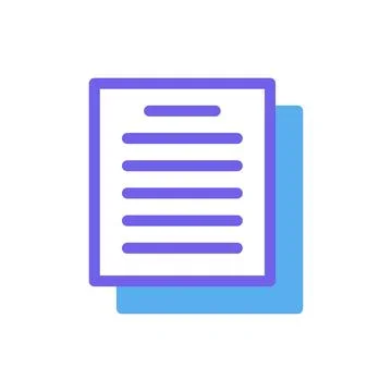Minimalist Documents Icon Design for Modern Use Stock Illustration
